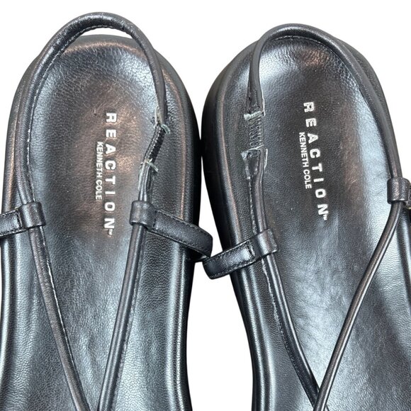 Kenneth Cole Reaction Black Trip N Dip Size 10 Womens Sandals - Picture 6 of 8